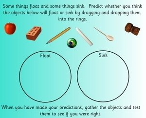 floating and sinking, EYFS, KS1, IPC, topic resources ,free resources, SEN, foundation stage, early years, powerpoints, interactive, key stage 1, year 1, worksheets, labels, games, Early Years Foundation Stage